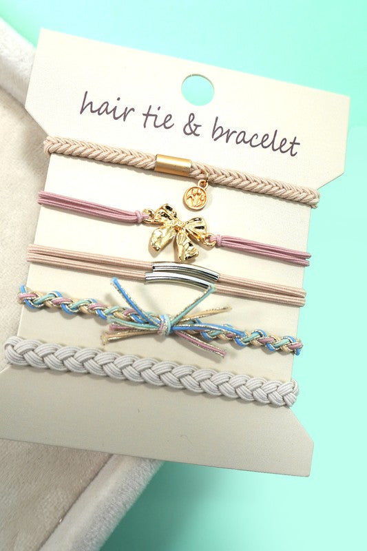 Bow Hair Tie Bracelets