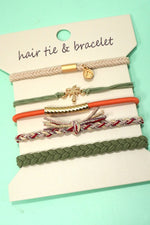 Palm Tree Hair Tie Bracelets