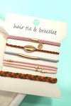 Shell Hair Tie Bracelets