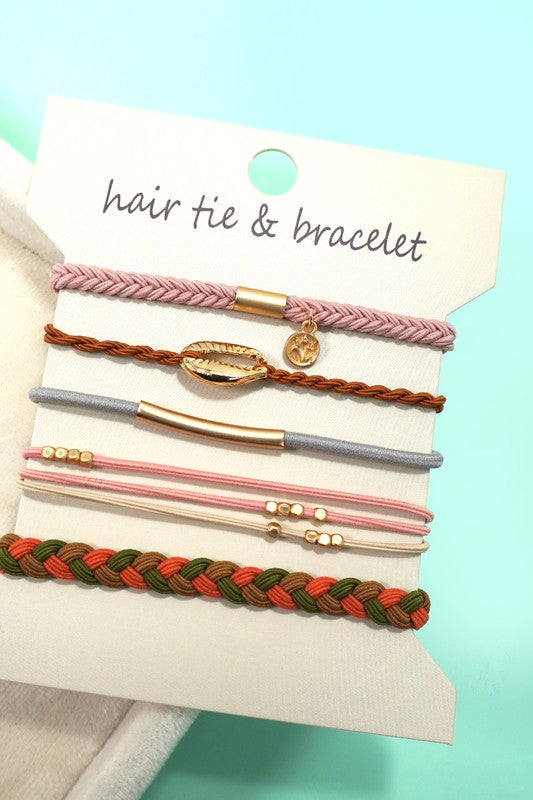 Shell Hair Tie Bracelets