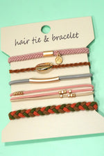 Shell Hair Tie Bracelets