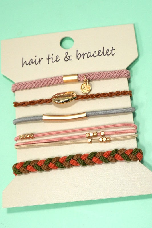 Shell Hair Tie Bracelets