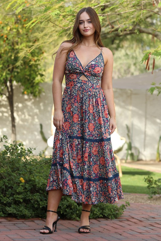 Midnight Bloom Maxi Dress