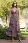 Midnight Bloom Maxi Dress