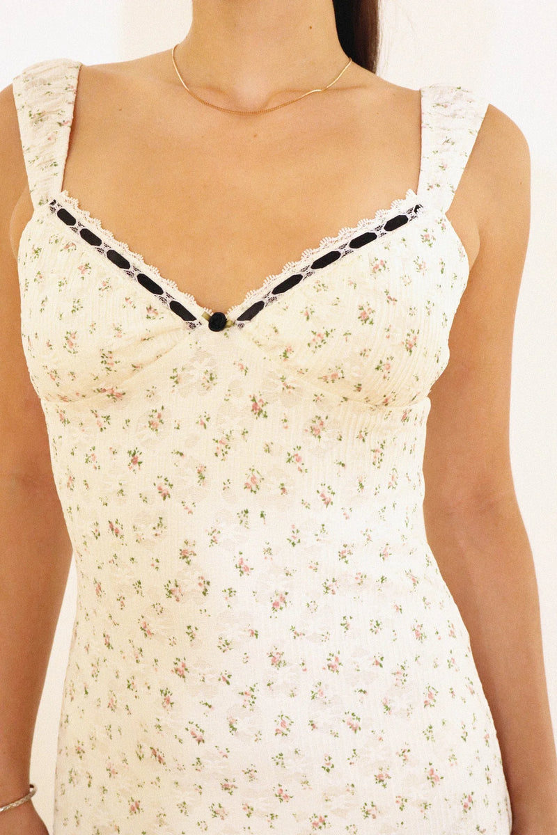 Ivory Garden Maxi Dress
