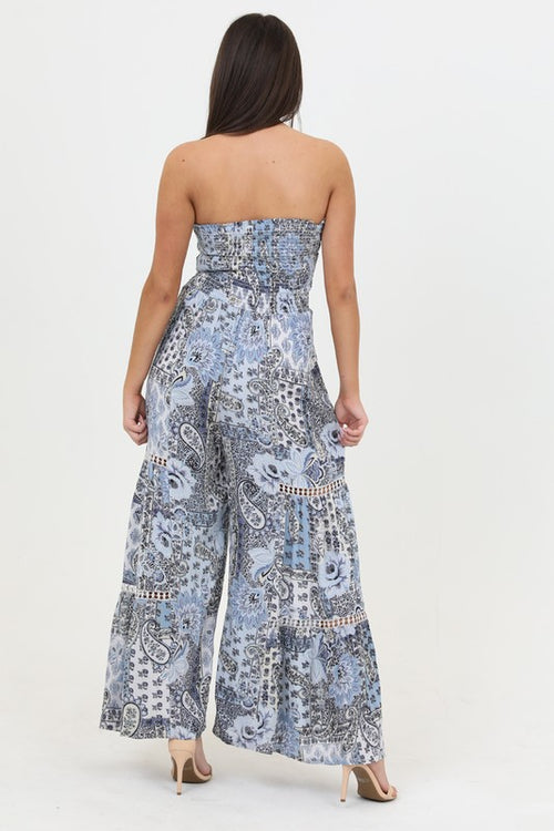 Sky Paisley Jumpsuit