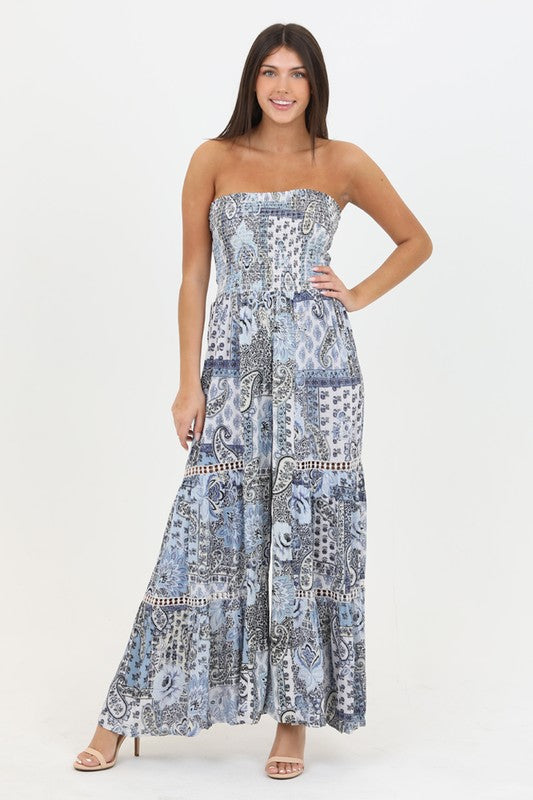 Sky Paisley Jumpsuit