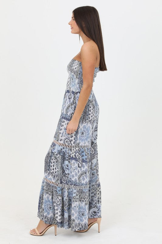 Sky Paisley Jumpsuit