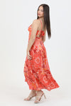 Scarlet Tangerine Maxi Dress