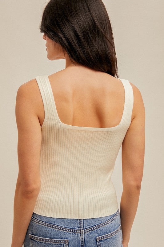 Blossom Ribbed Tank