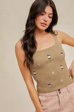 Blossom Ribbed Tank