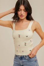 Blossom Ribbed Tank