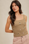 Blossom Ribbed Tank