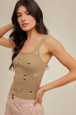 Blossom Ribbed Tank