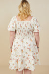 Curvy Cream Bow Dress