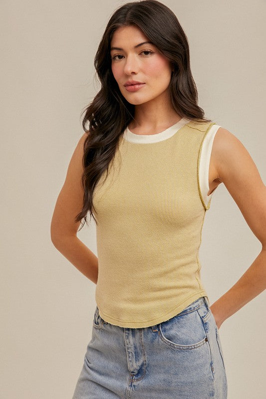 Lime Two-Tone Tank