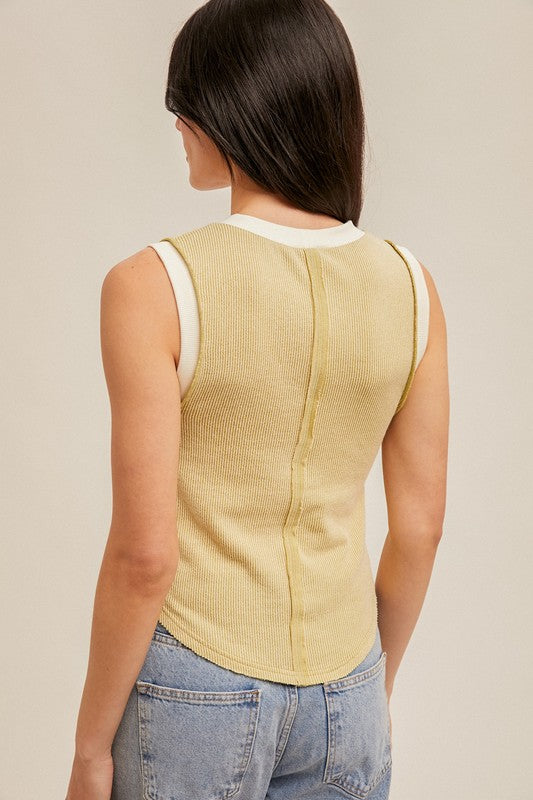 Lime Two-Tone Tank