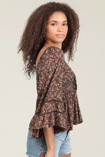 Forest Floral Blouse