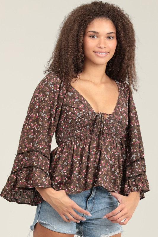 Forest Floral Blouse