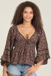 Forest Floral Blouse