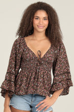 Forest Floral Blouse