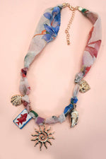 Sun Scarf Necklace