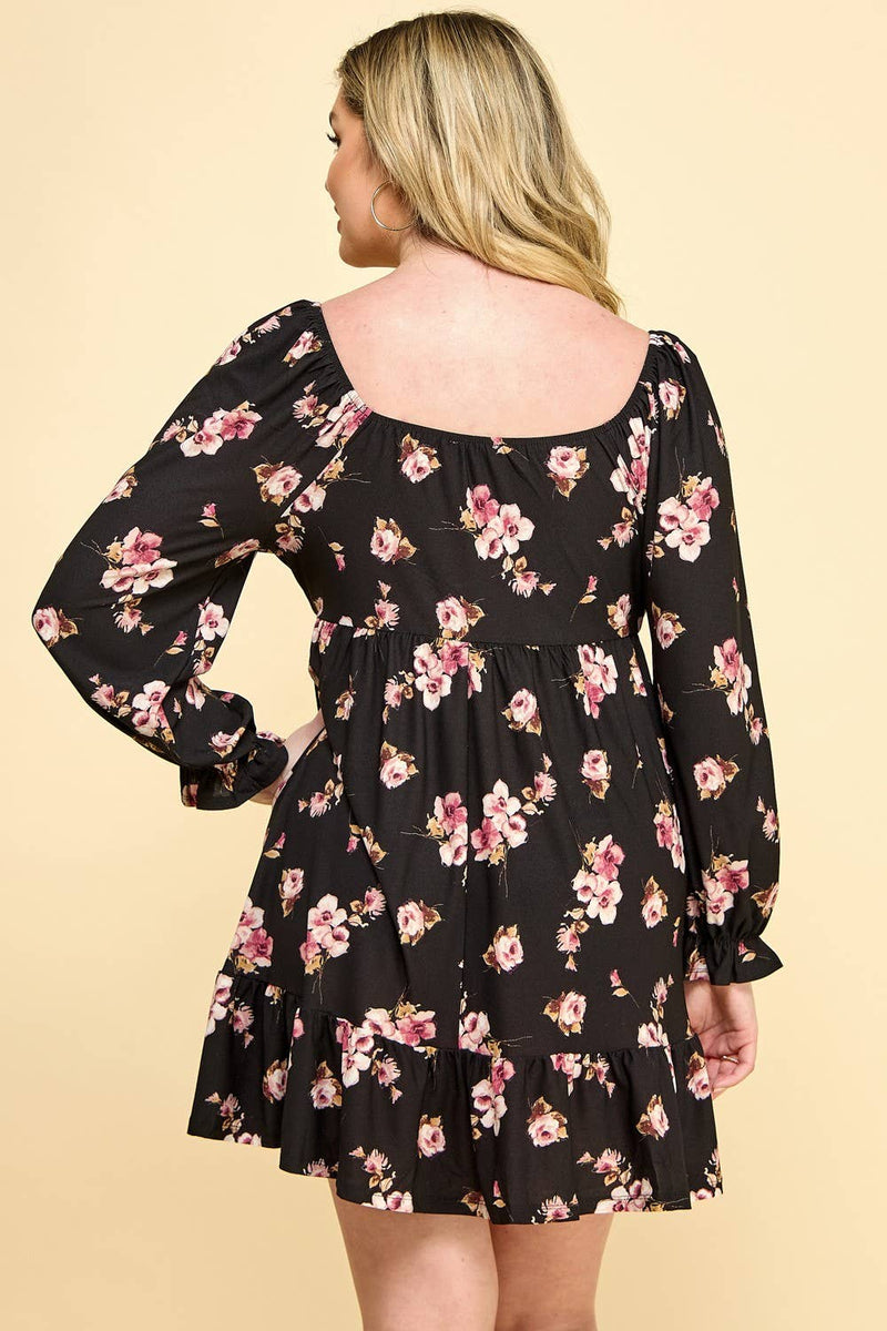 Curvy Flirty Babydoll Dress