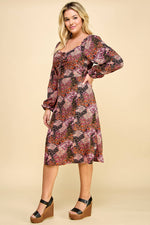 Curvy Floral Fields Dress