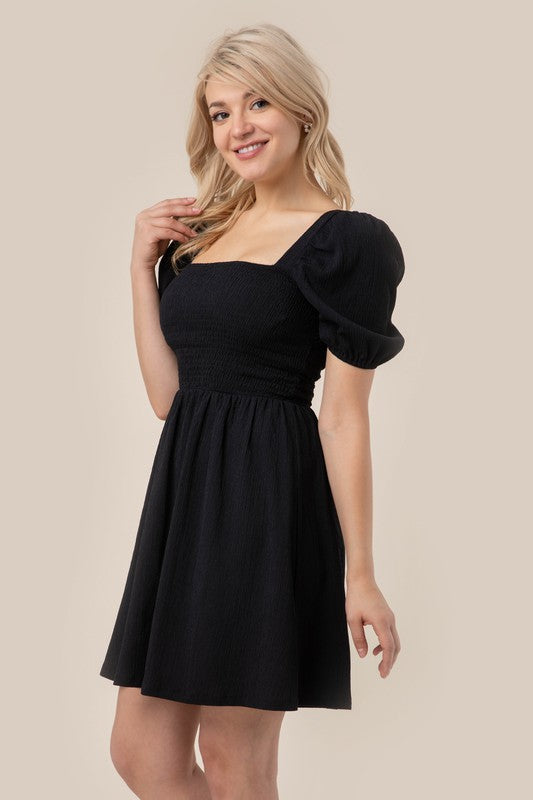 Casual Minimal Goth Maxi Black Dress