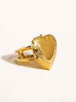 Sefina Locket Heart Ring