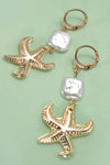 Pearl Starfish Earrings