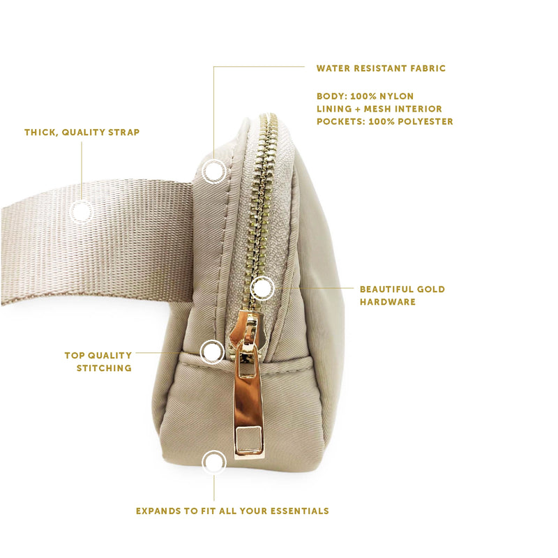 All You Need Belt Bag with Hair Scarf - Natural Beige