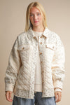Cream Quilted Jacket