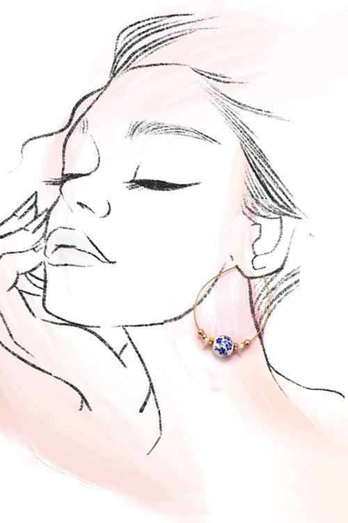 Teardrop Bead Earrings