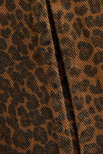 Leopard Denim Skort