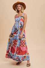 Tiled Patchwork Maxi Dress