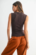 Espresso Henley Tank