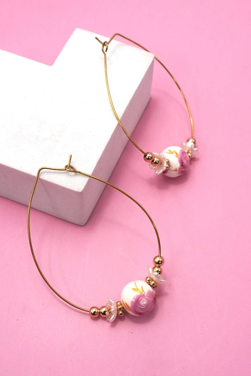 Teardrop Bead Earrings