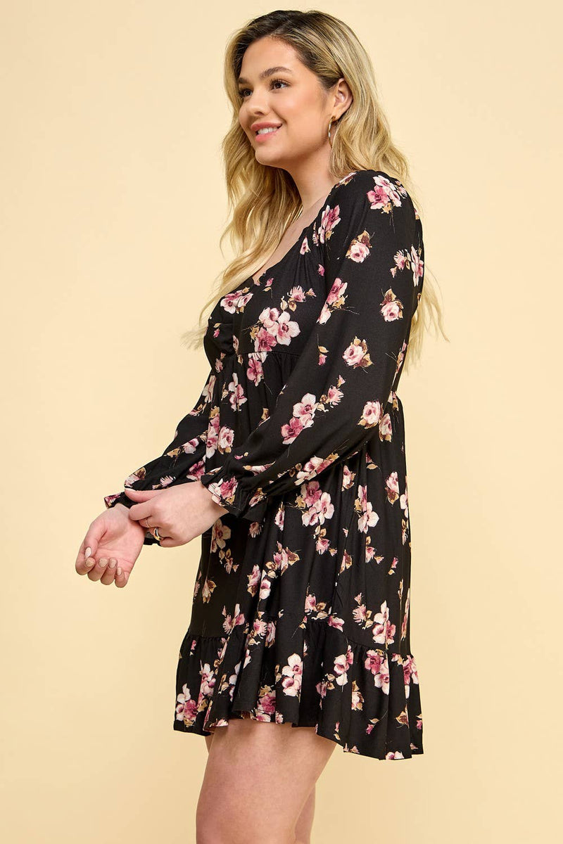 Curvy Flirty Babydoll Dress