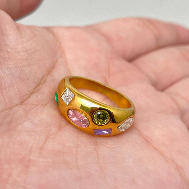 Rhinestone Bubble Ring