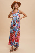 Tiled Patchwork Maxi Dress