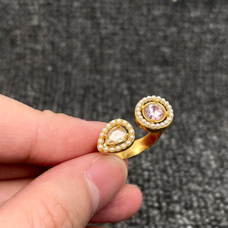 Double Gem Ring