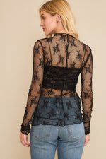 High Neck Lace Top