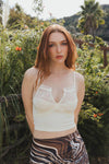 Ivory Flora Lace Bralette Top