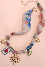 Sun Scarf Necklace