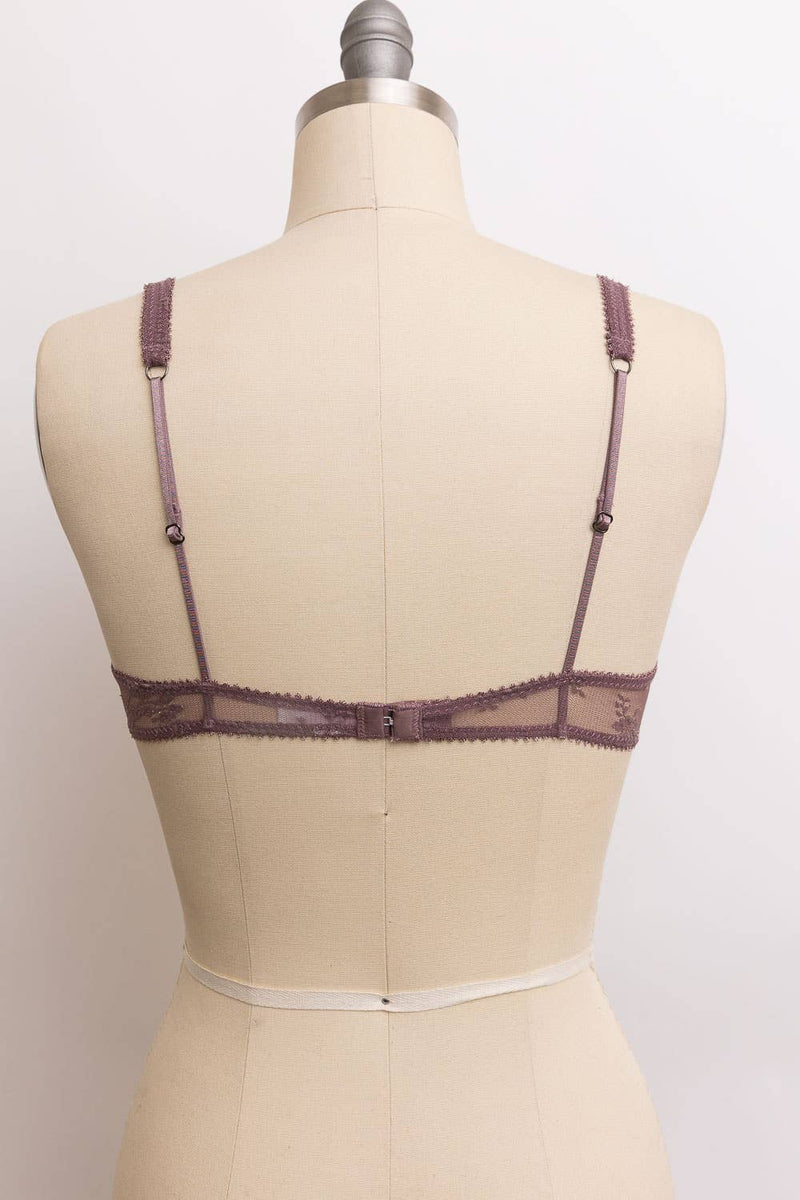 Lavender Lace Wire Bralette