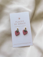 Mini Strawberry Dangle Earrings