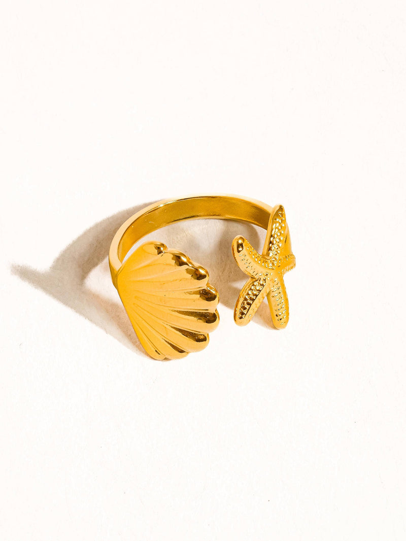 Star and Shell Ring