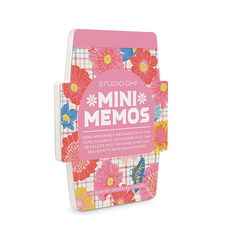 Plaid Blossoms Mini Memos