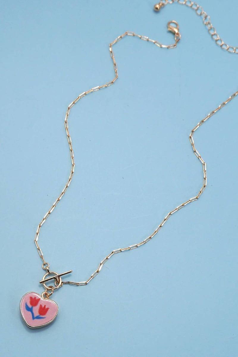 Porcelain Heart Necklace